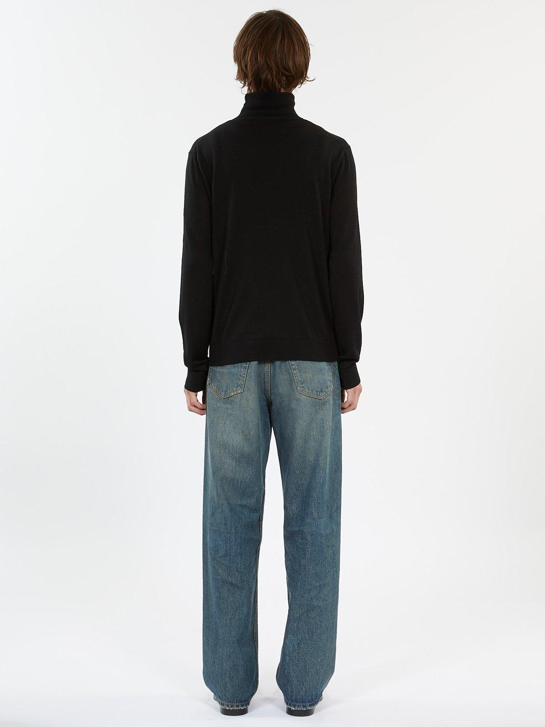 Product image 3 of 3, which shows THE KOOPLES Wool Turtle Neck Embroidered Jumper, Black, XXL