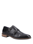 Hush Puppies David Leather Monk Shoes