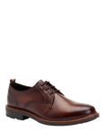 Base London Dime Waxy Leather Derby Shoes, Brown