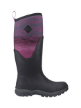 Muck Arctic Sport II Tall Wellington Boots, Black/Magenta Fade