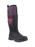 Muck Arctic Sport II Tall Wellington Boots, Black/Magenta Fade