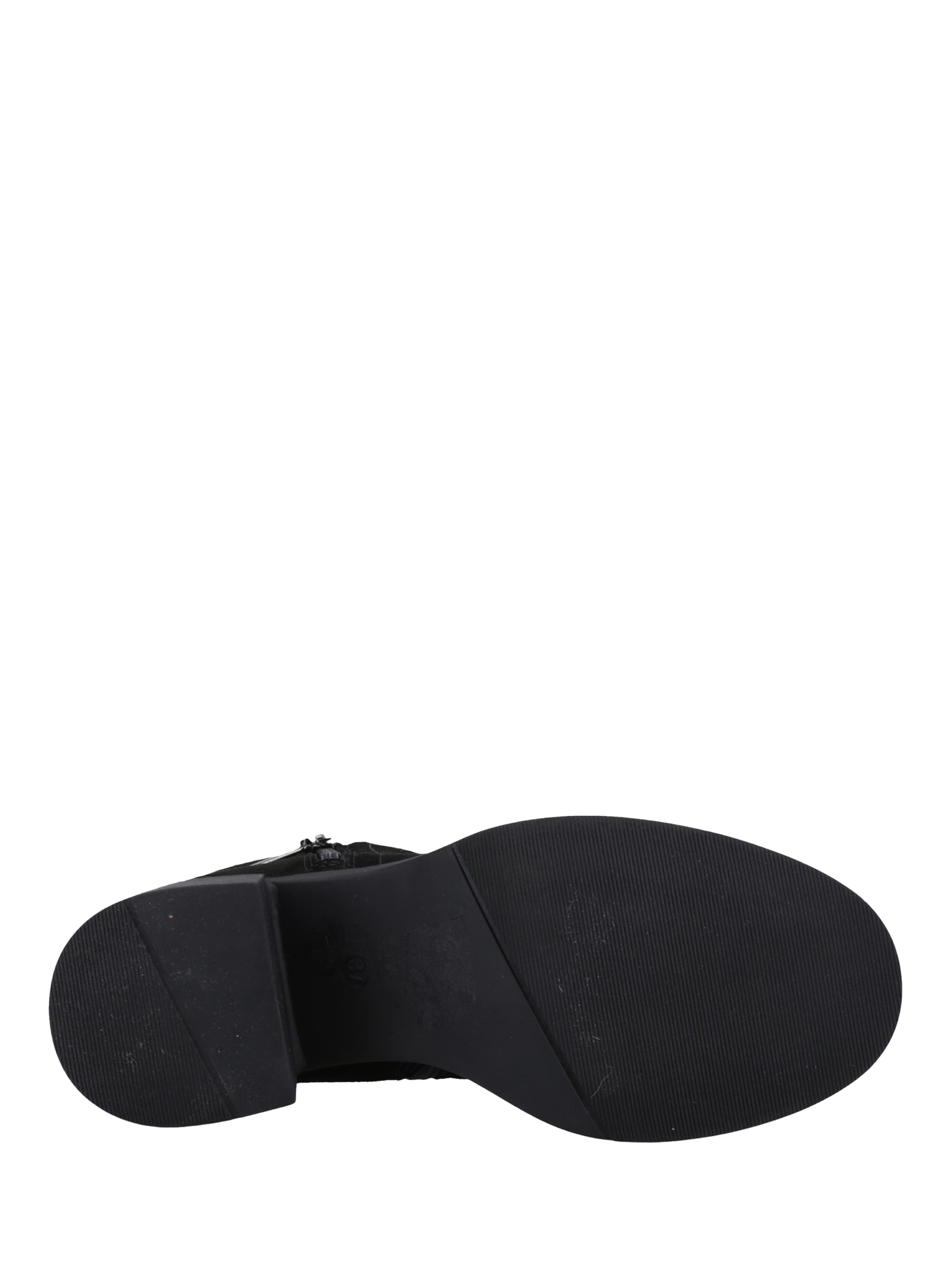 Product image 4 of 4, which shows Hush Puppies Adele Suede Block Heeled Ankle Boots, Black, 3
