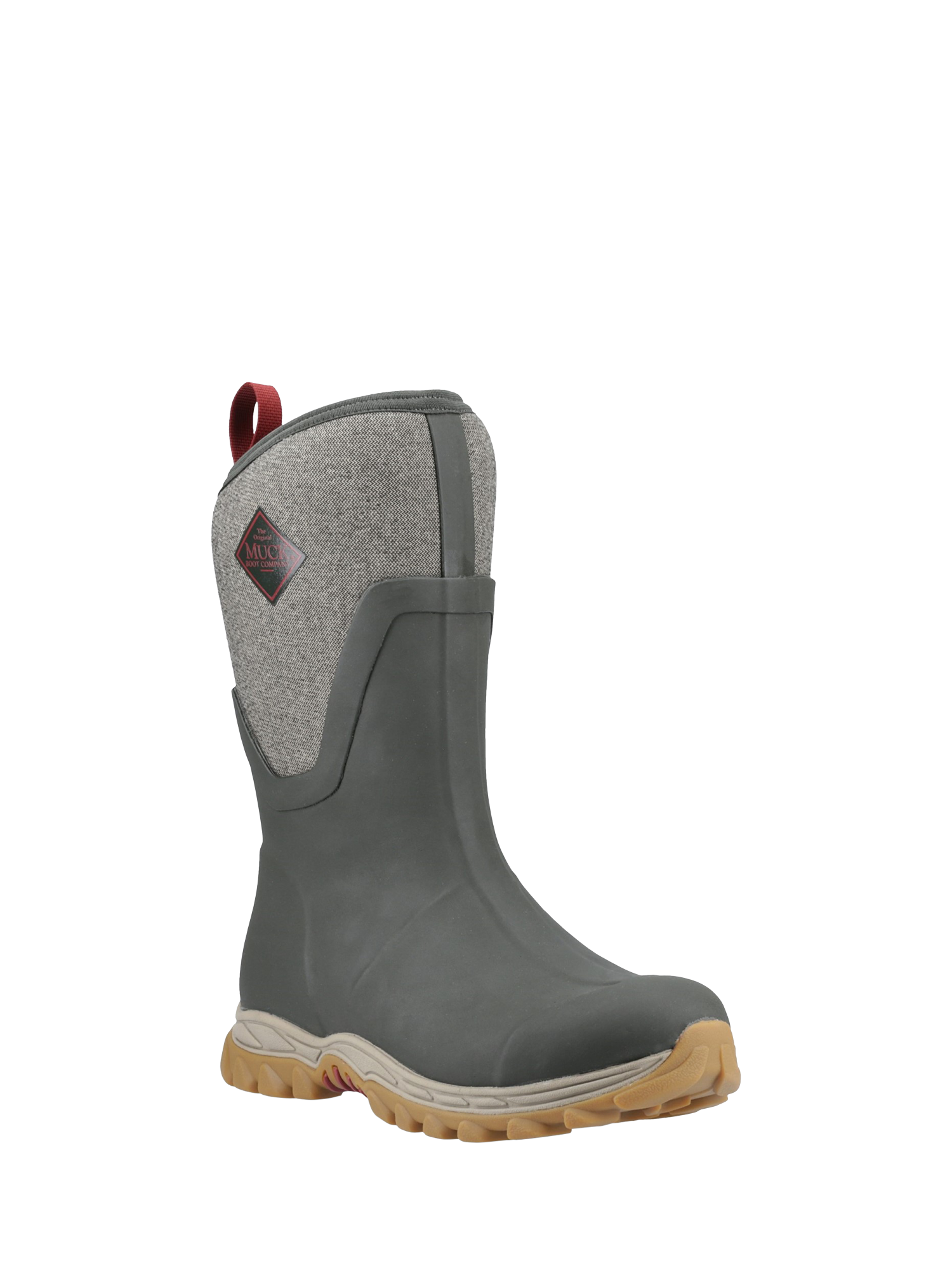 Product image 2 of 5, which shows Muck Arctic Sport II Mid Wellington Boots, Olive/Herringbone, 3