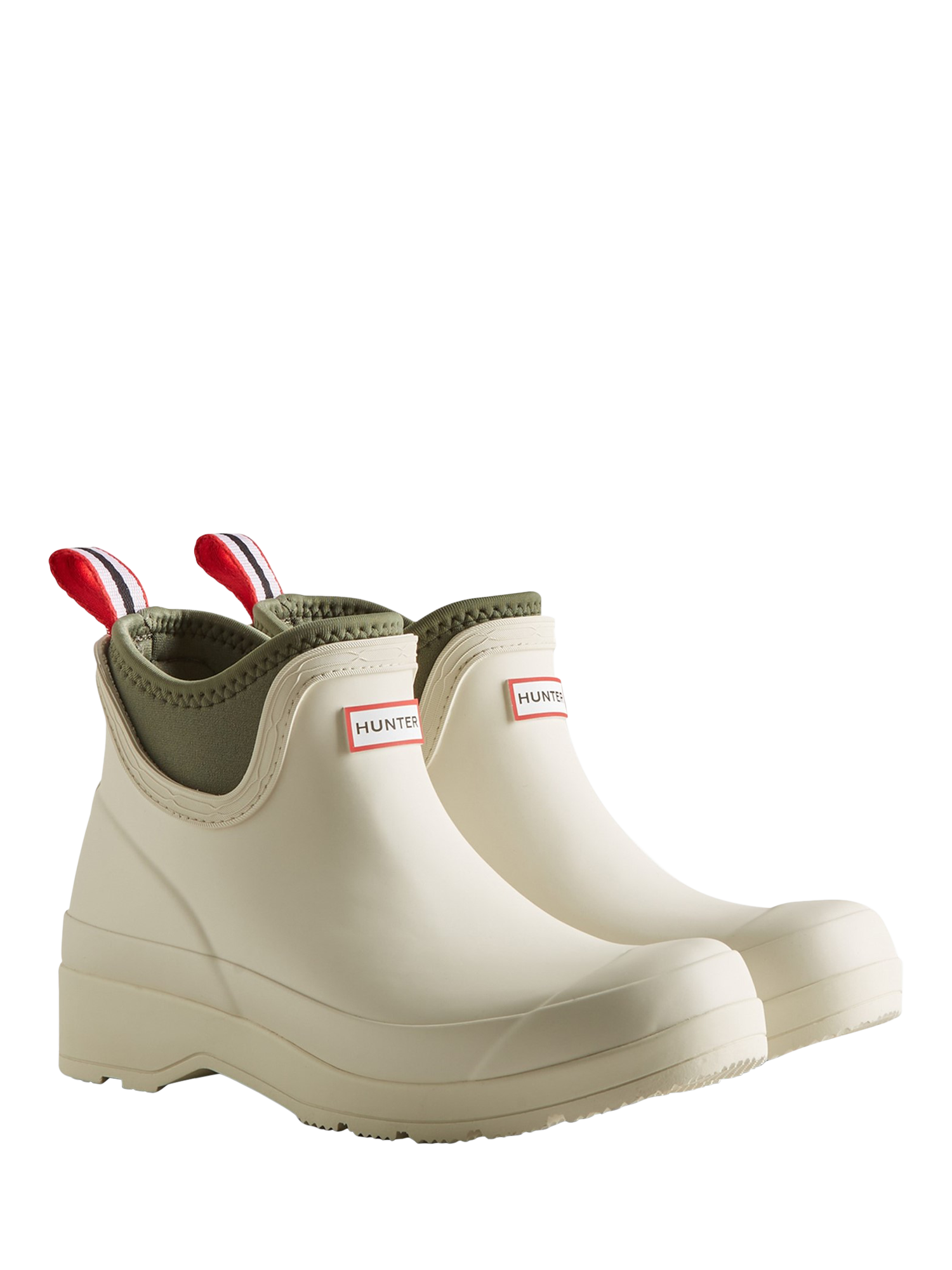 Hunter Play Chelsea Neoprene Wellington Boots Shaded White