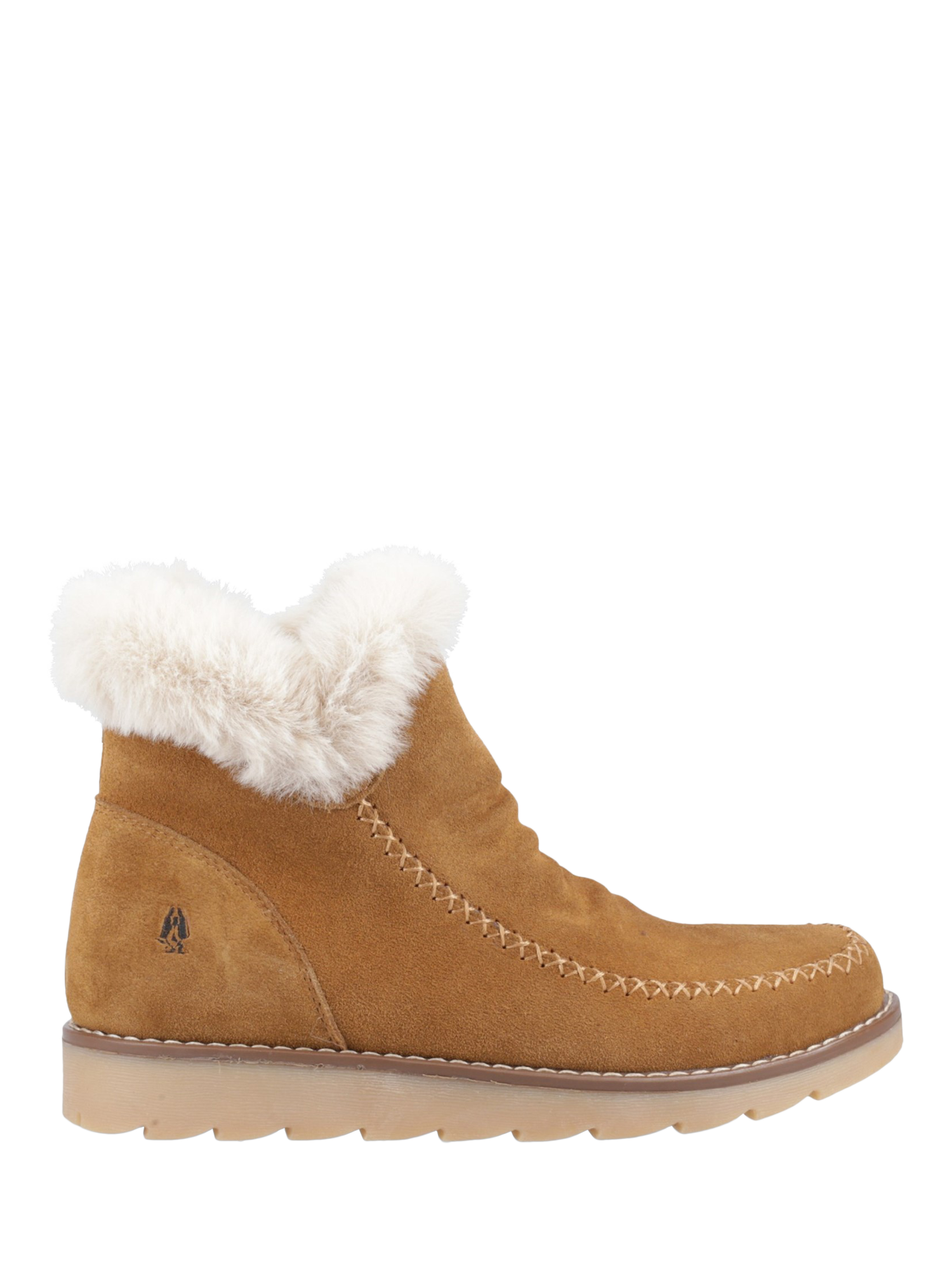 Hush Puppies Moira Suede Fleece Lined Boots Tan