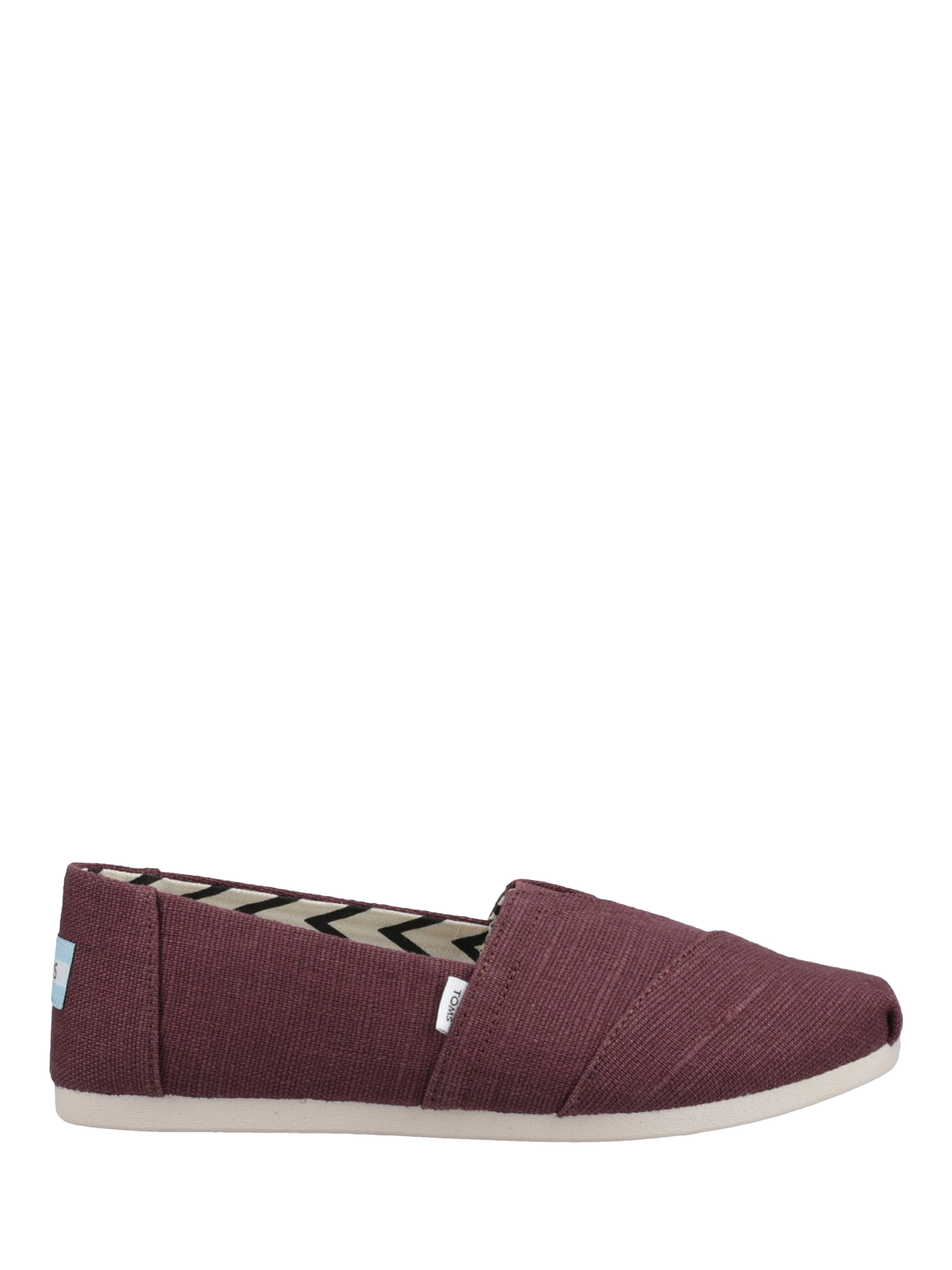 Product image 1 of 4, which shows TOMS Alpargata Slip-On Shoes, Dark Red, 4