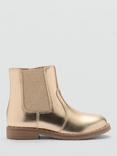 Mango Kids' Rita Metallic Ankle Boots, Gold