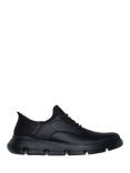 Skechers Hands Free Garza Gervin Leather Slip In Trainers, Black