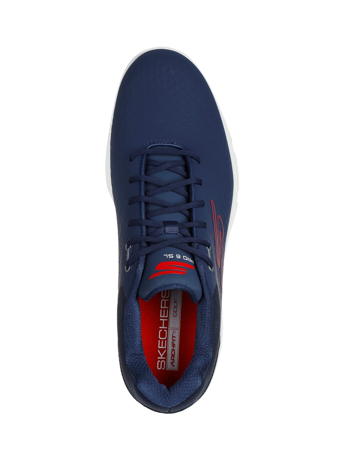 Skechers GO GOLF Pro 6 SL Waterproof Shoes Navy Red