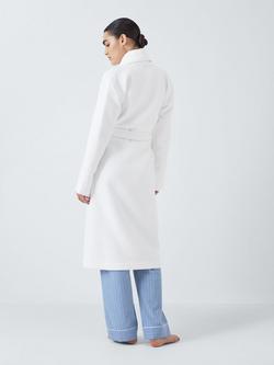 John Lewis Spa Waffle Dressing Gown, White - view 2, White