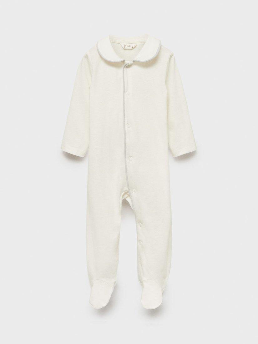 Mango Baby Belem Bodysuit, Natural White