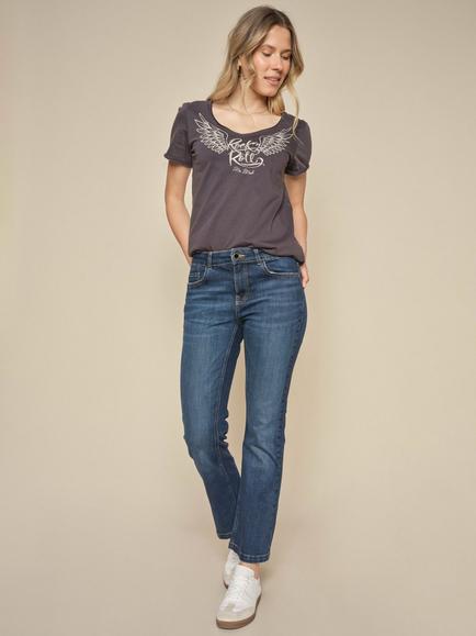 MOS MOSH Ashley Imera Bootcut Jeans, Dark Blue, Dark Blue