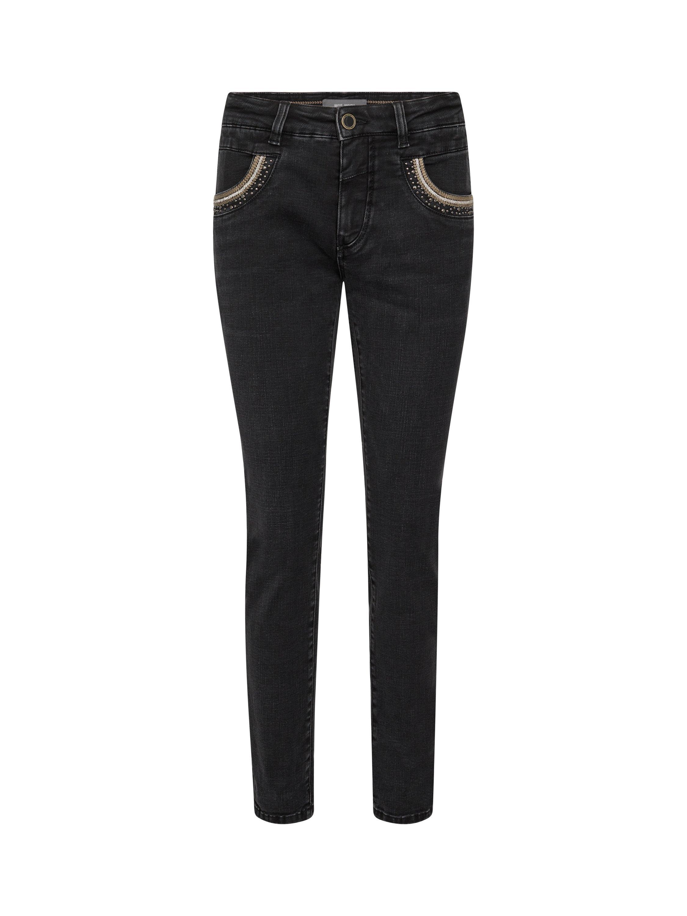 Product image 2 of 5, which shows MOS MOSH Naomi Perla Skinny Jeans, Black, 25R