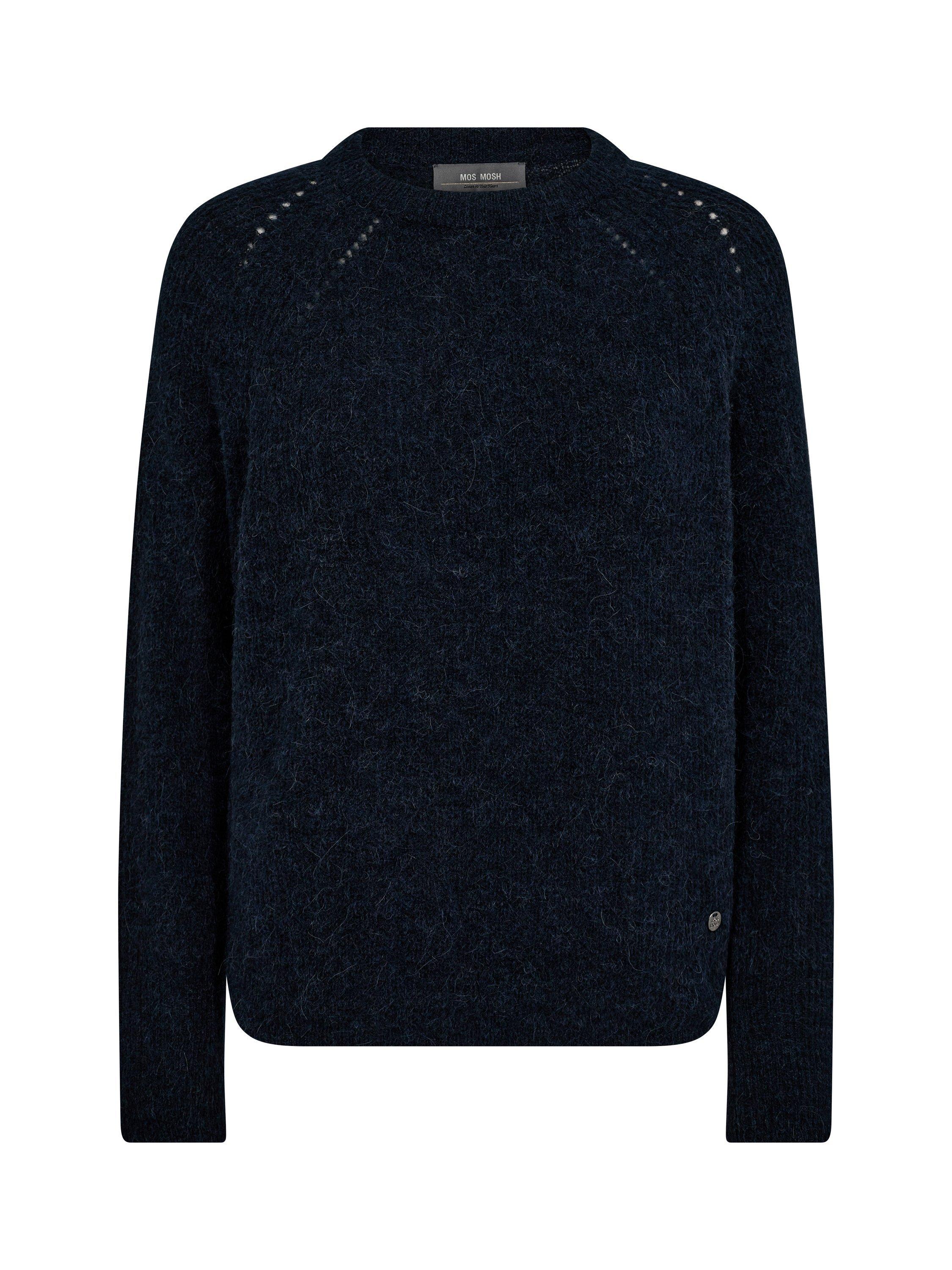 Product image 2 of 3, which shows MOS MOSH Tammy Thora Alpaca Wool Blend Fluffy Jumper, Navy, XS