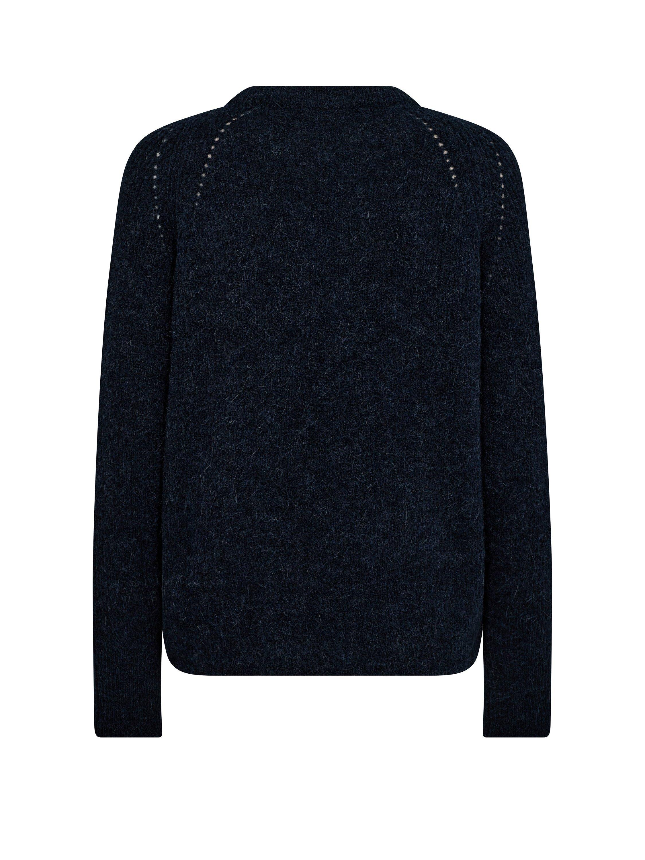 Product image 3 of 3, which shows MOS MOSH Tammy Thora Alpaca Wool Blend Fluffy Jumper, Navy, XS