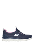 Skechers Summits New Nature Trainers, Navy/Pink