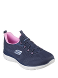 Skechers Summits New Nature Trainers, Navy/Pink