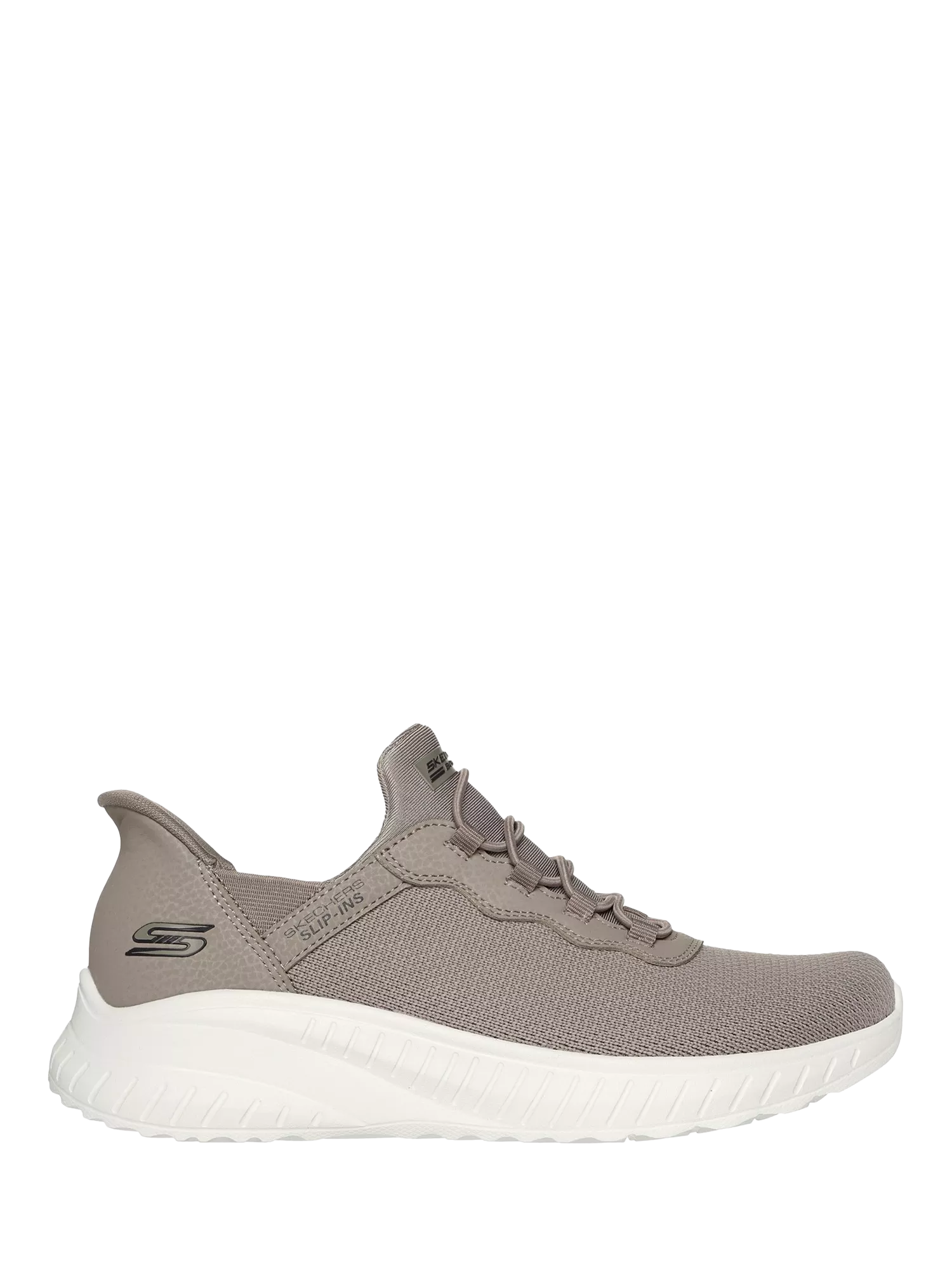 Skechers Hands Free BOBS Sport Squad Chaos Daily Inspiration Slip In Trainers Taupe