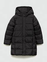 Ted Baker Kids Padded Longline Coat Black