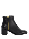 Dune London Pertlie Leather Ankle Boots, Black
