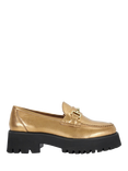 Dune London Groundbreaking Chunky Leather Loafers, Bronze