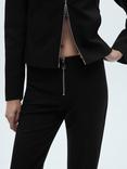 Mango Julieta Fitted Zip Jacket, Black