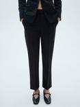 Mango Ka Straight Suit Trousers, Black