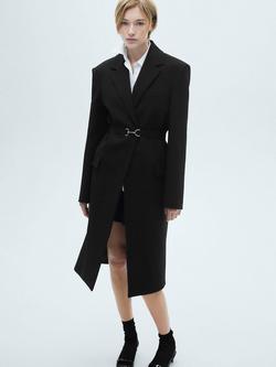 Mango Makeup Wool Blend Coat, Black, Black