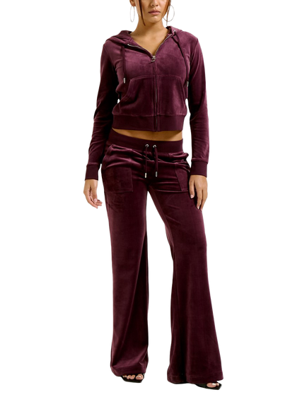 Juicy Couture Classic Robertson Zip Through Hoodie, Wine