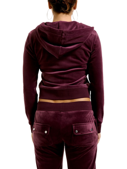 Juicy Couture Classic Robertson Zip Through Hoodie - view 2, Wine