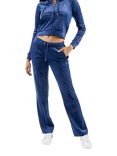 Juicy Couture Velour Joggers, Blue Depths