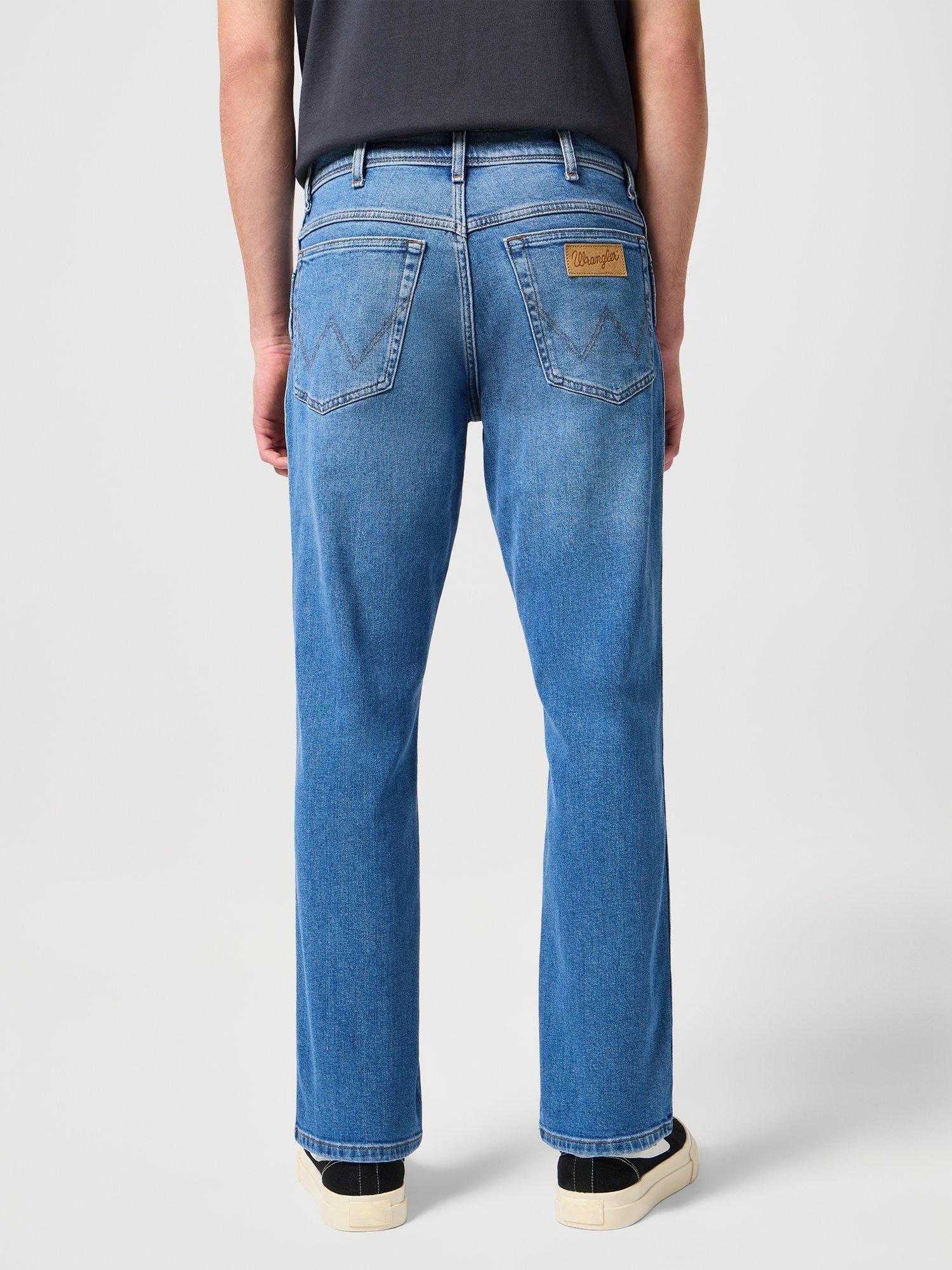 Product image 3 of 7, which shows Wrangler Texas Straight Leg Jeans, New Favourite, 30S