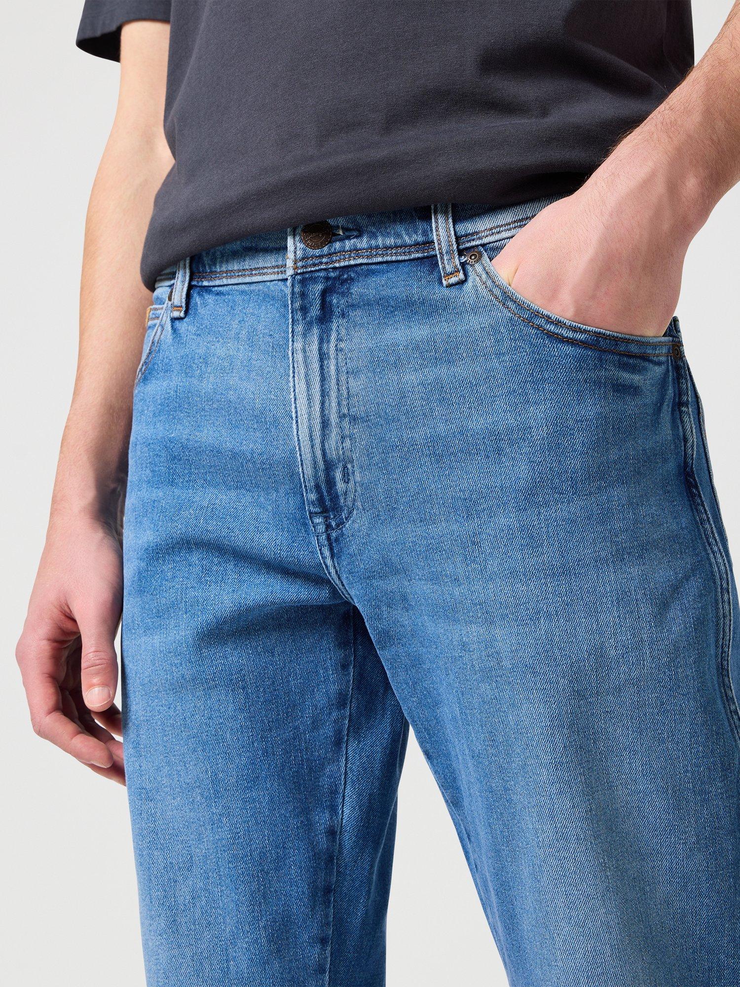 Product image 4 of 7, which shows Wrangler Texas Straight Leg Jeans, New Favourite, 30S