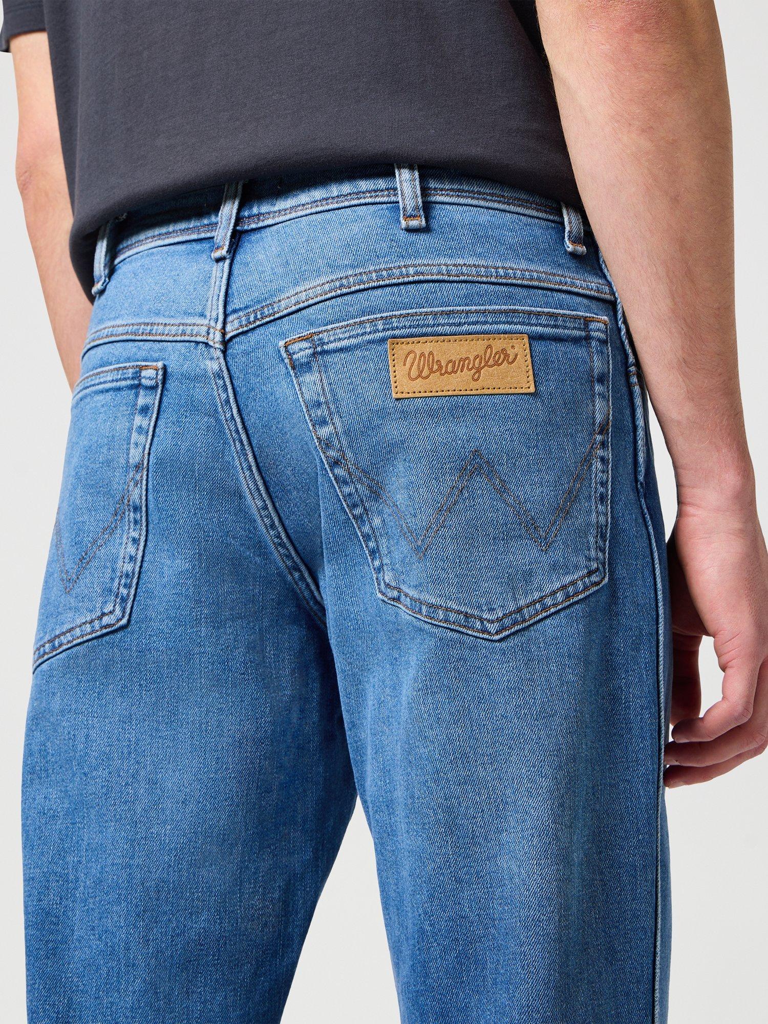 Product image 5 of 7, which shows Wrangler Texas Straight Leg Jeans, New Favourite, 30S