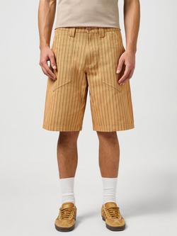 Wrangler Casey Jones Stripe Porkchop Shorts, Orange Stripe - view 2, Orange Stripe