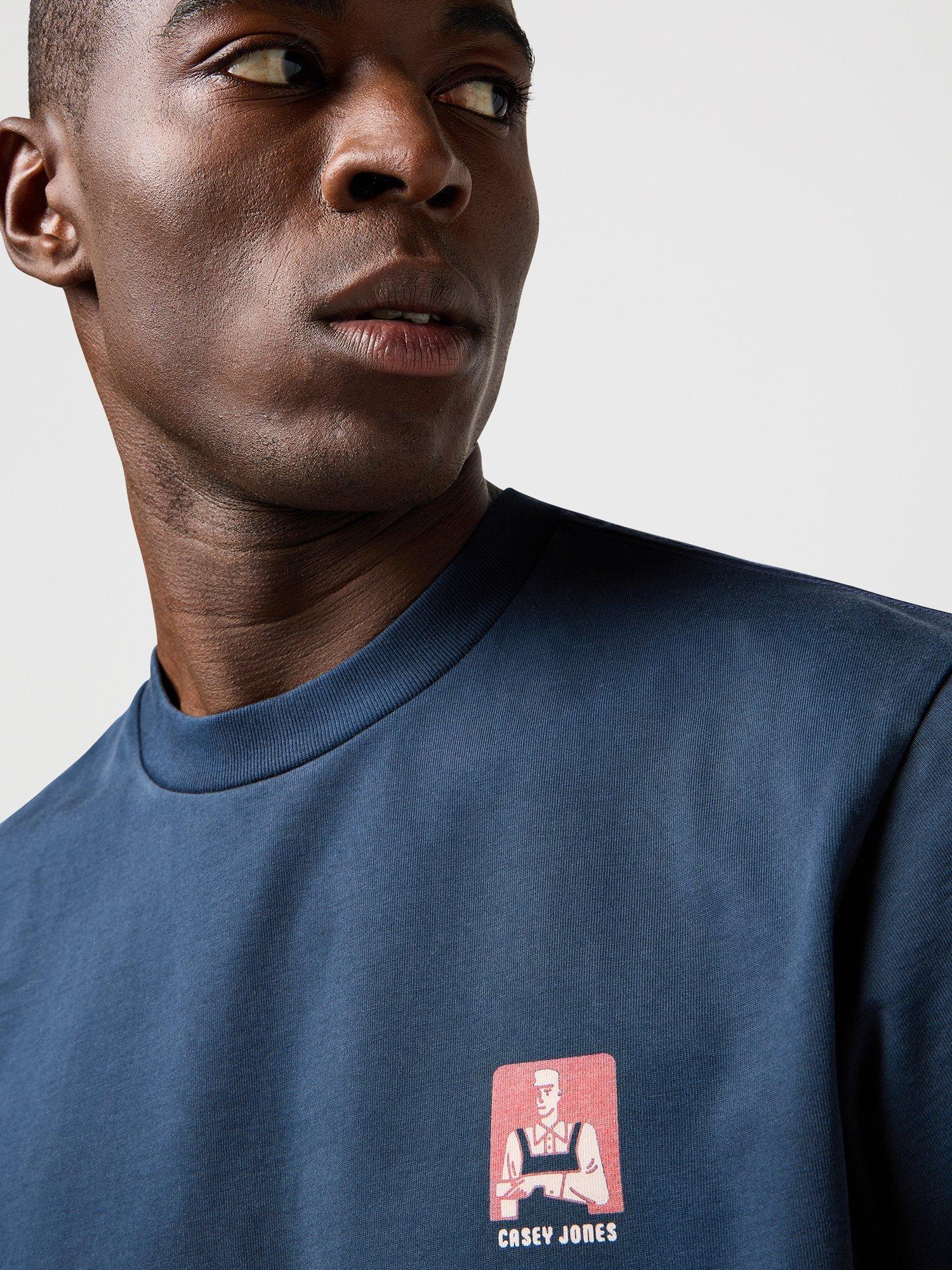Product image 5 of 7, which shows Wrangler Casey Jones Graphic Cotton T-Shirt, Navy, L