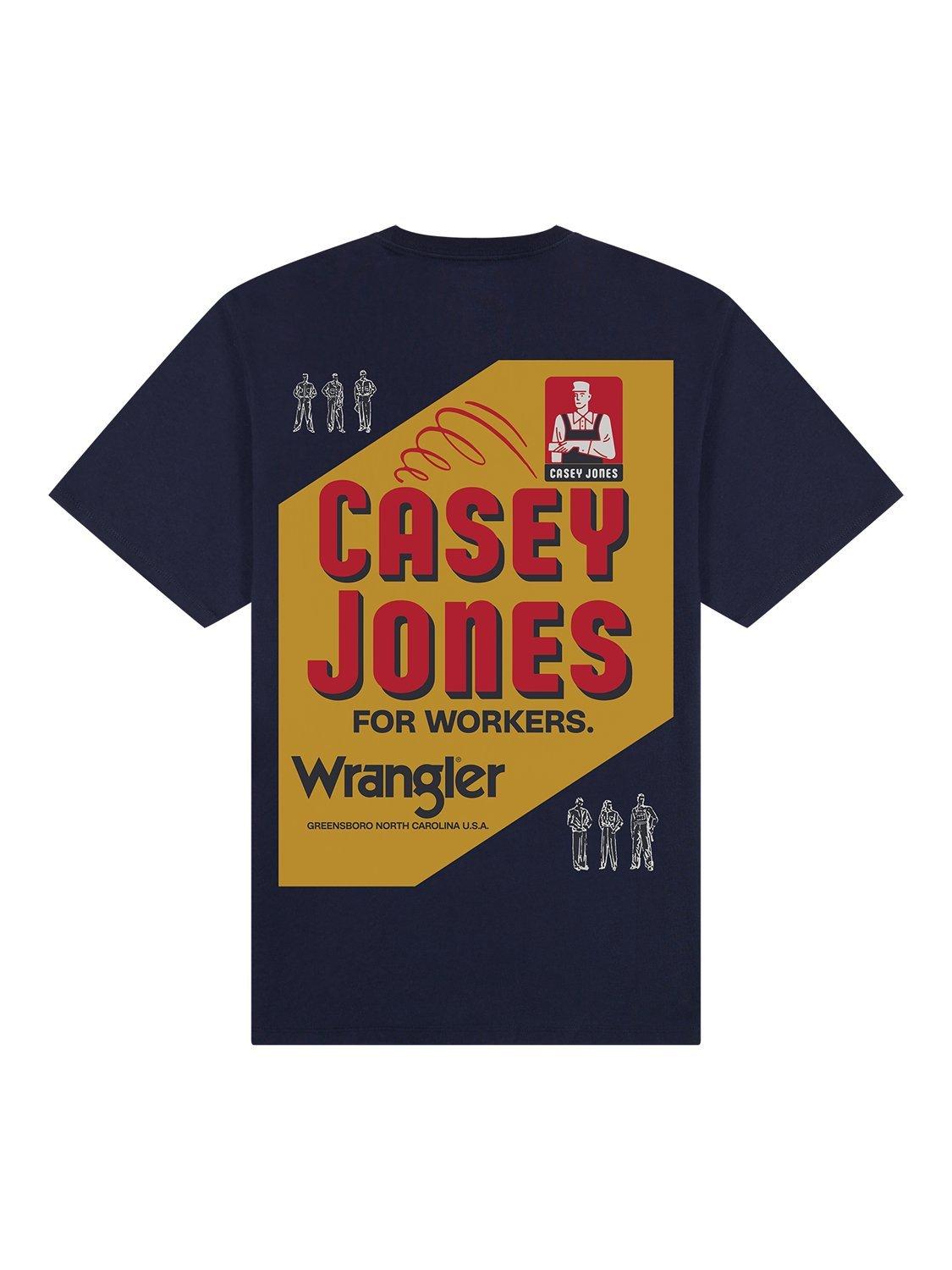 Product image 7 of 7, which shows Wrangler Casey Jones Graphic Cotton T-Shirt, Navy, L