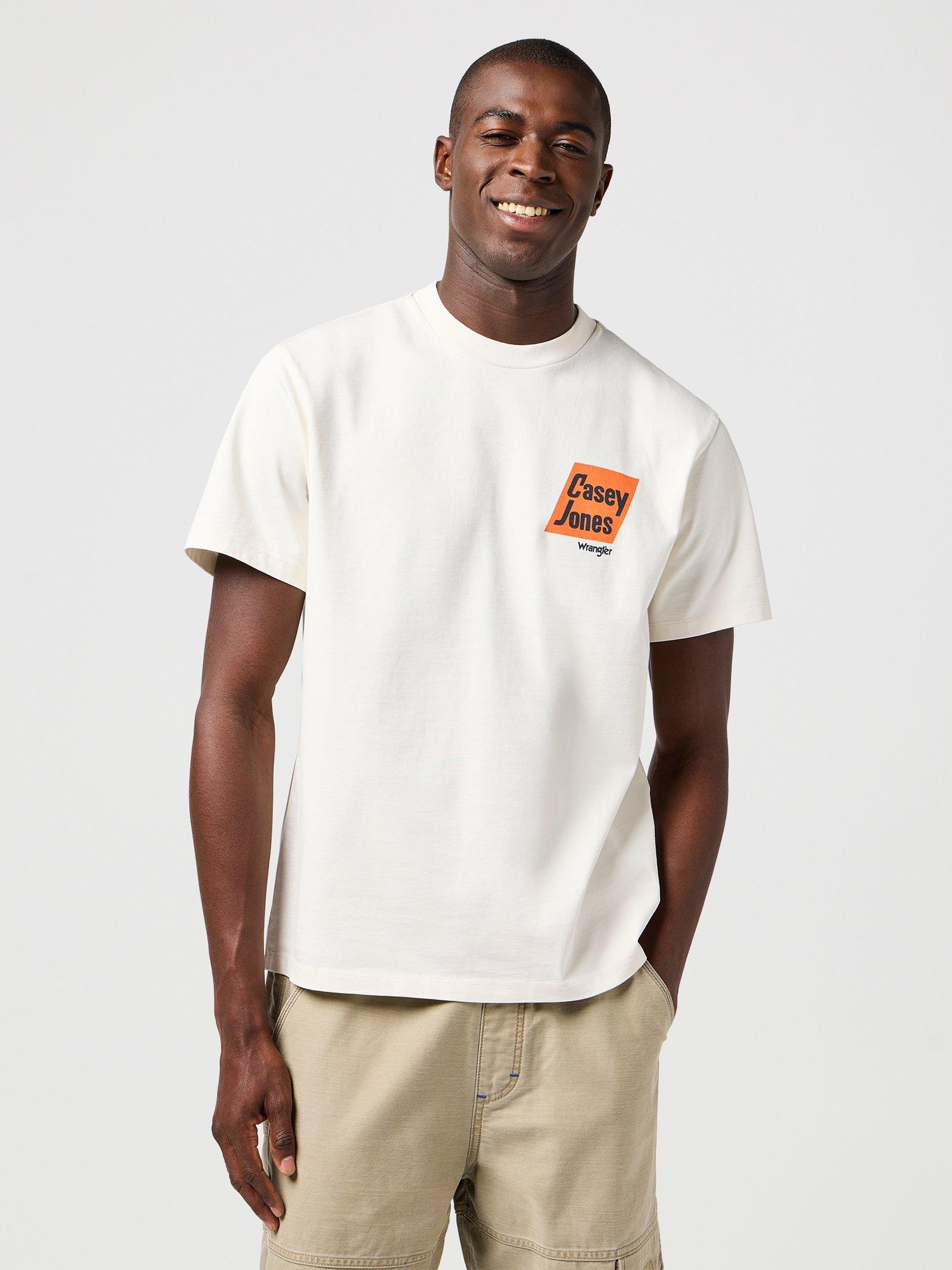 Product image 2 of 7, which shows Wrangler Casey Jones Graphic T-Shirt, Vintage White, S