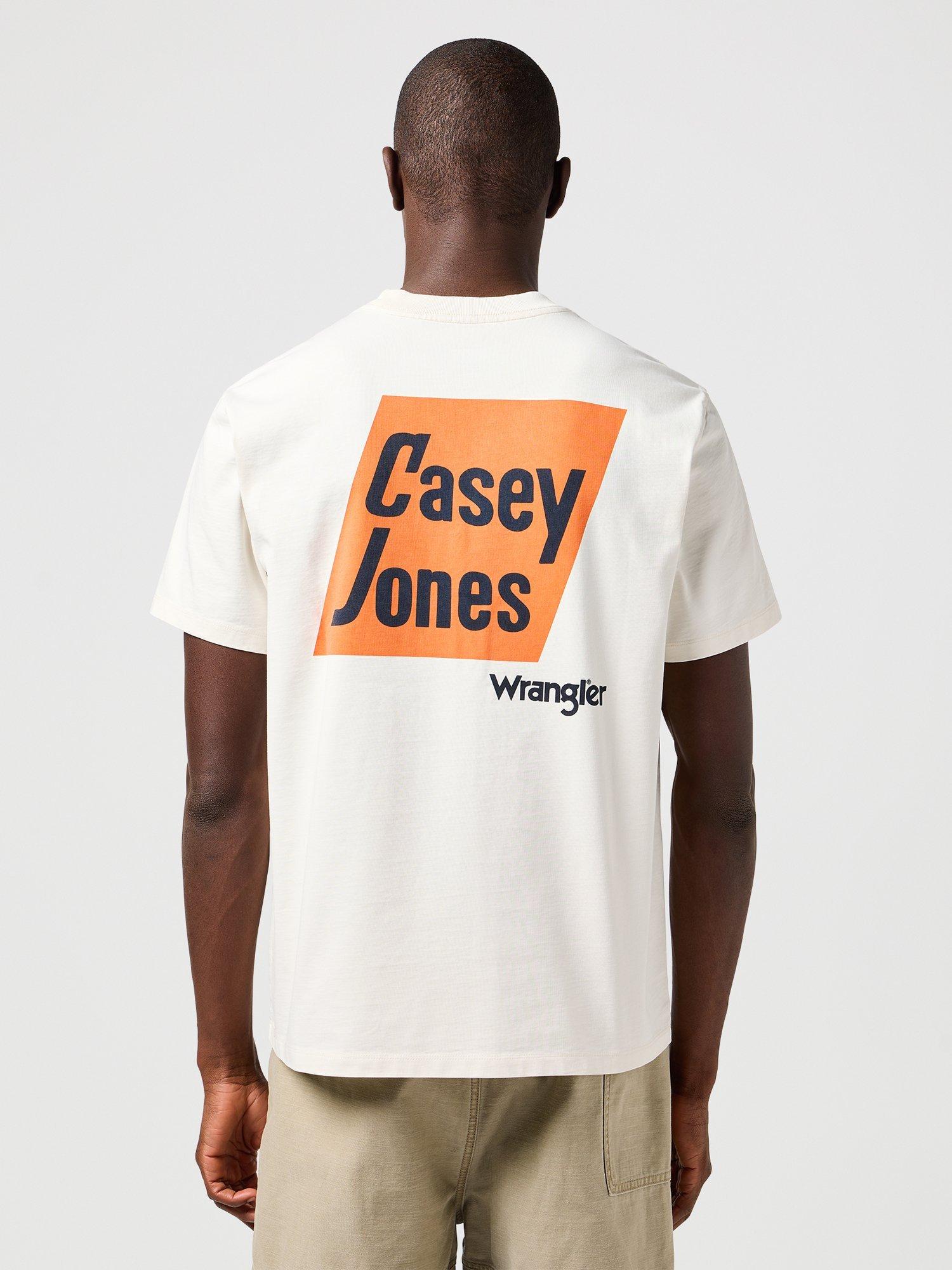 Product image 3 of 7, which shows Wrangler Casey Jones Graphic T-Shirt, Vintage White, S