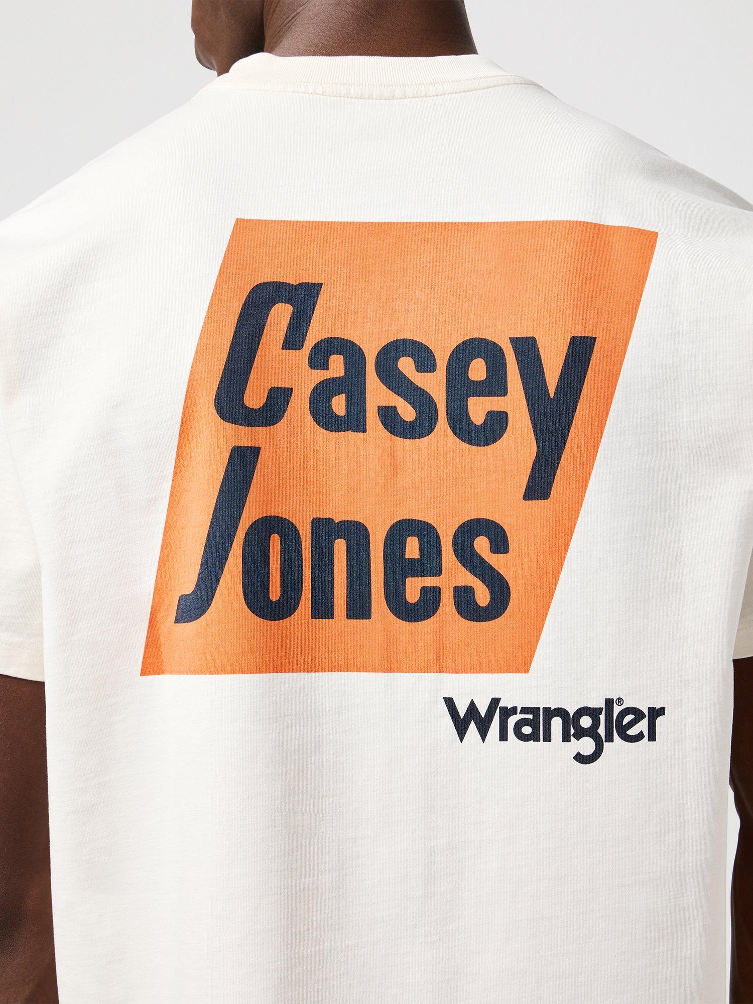 Product image 4 of 7, which shows Wrangler Casey Jones Graphic T-Shirt, Vintage White, S