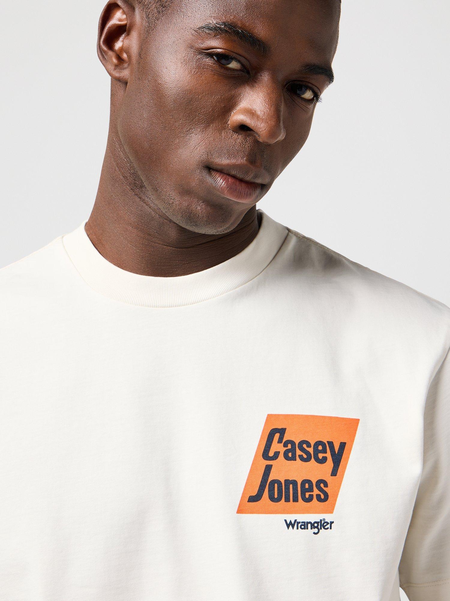 Product image 5 of 7, which shows Wrangler Casey Jones Graphic T-Shirt, Vintage White, S