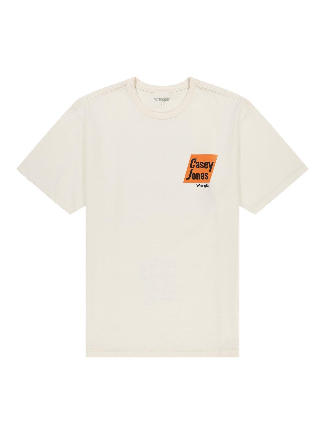 Product image 6 of 7, which shows Wrangler Casey Jones Graphic T-Shirt, Vintage White, S