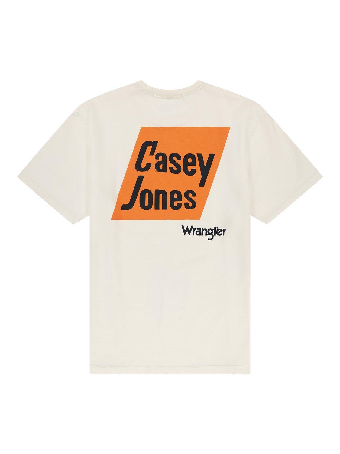 Product image 7 of 7, which shows Wrangler Casey Jones Graphic T-Shirt, Vintage White, S