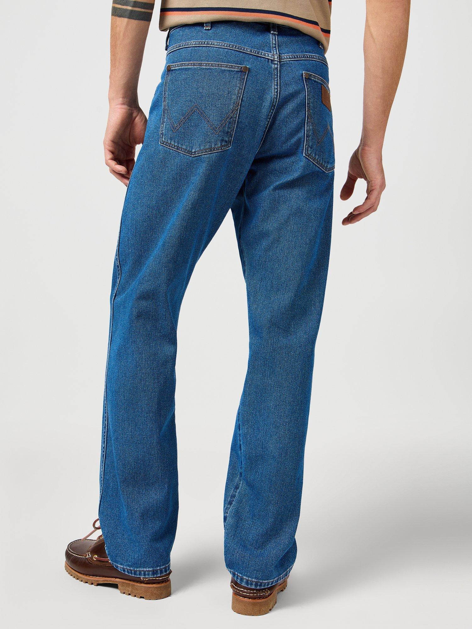 Product image 3 of 6, which shows Wrangler Frontier Dark Relaxed Fit Jeans, Dark Stone, 30R