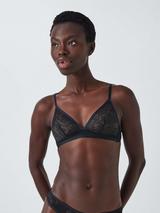 John Lewis Gabriella Lace Non-Padded Non-Wired Bra, Black