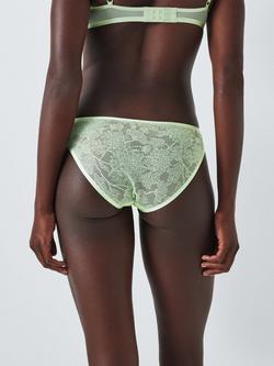 John Lewis Gabriella Lace Bikini Knickers - view 2, Green