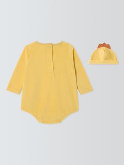 John Lewis Baby Chick Bodysuit, Tights and Hat Dress Up Set, Yellow - view 2, Yellow