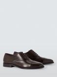 John Lewis Formal Leather Sole Oxford Shoes, Chocolate