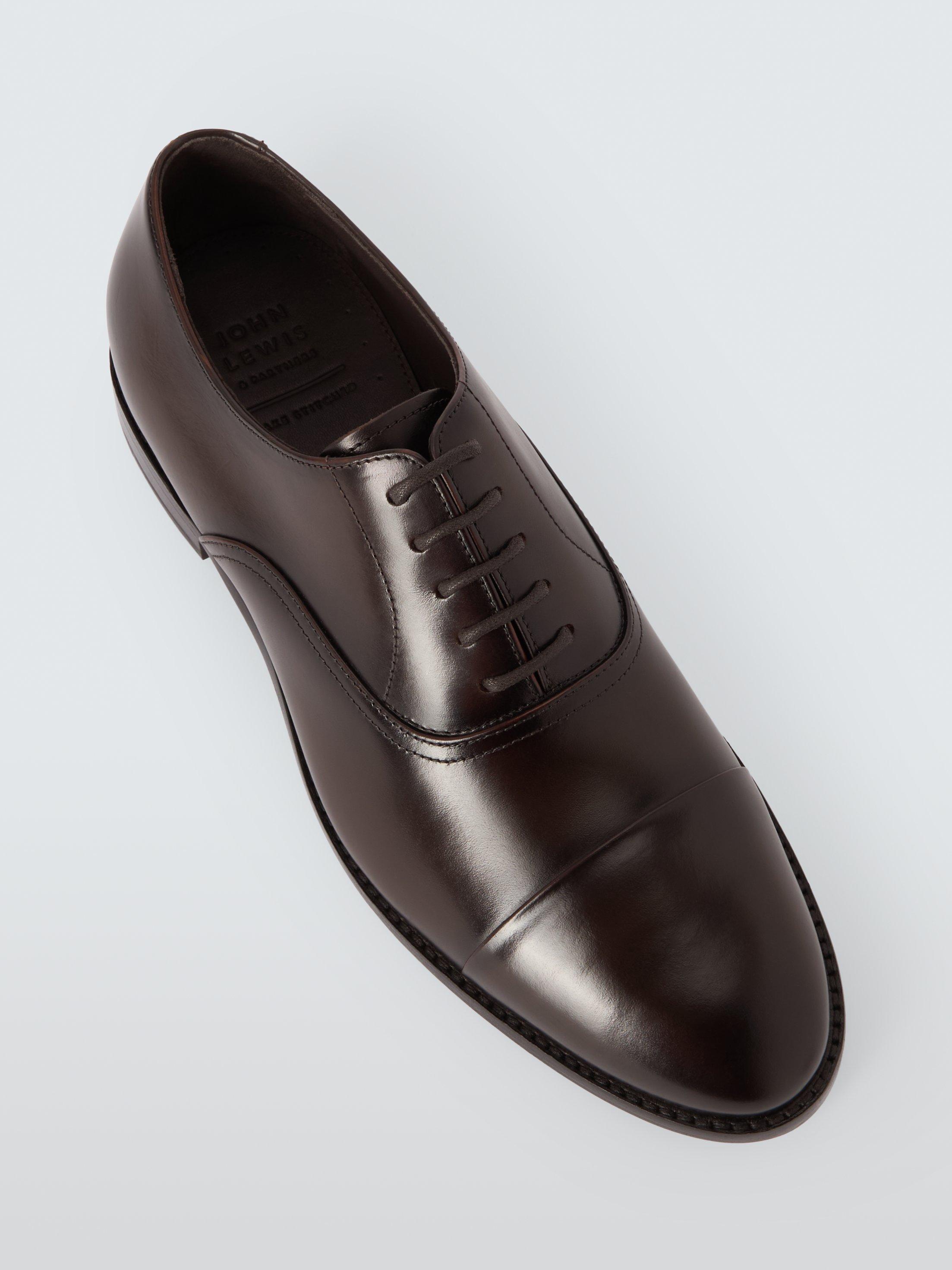 John Lewis Formal Leather Sole Oxford Shoes Chocolate