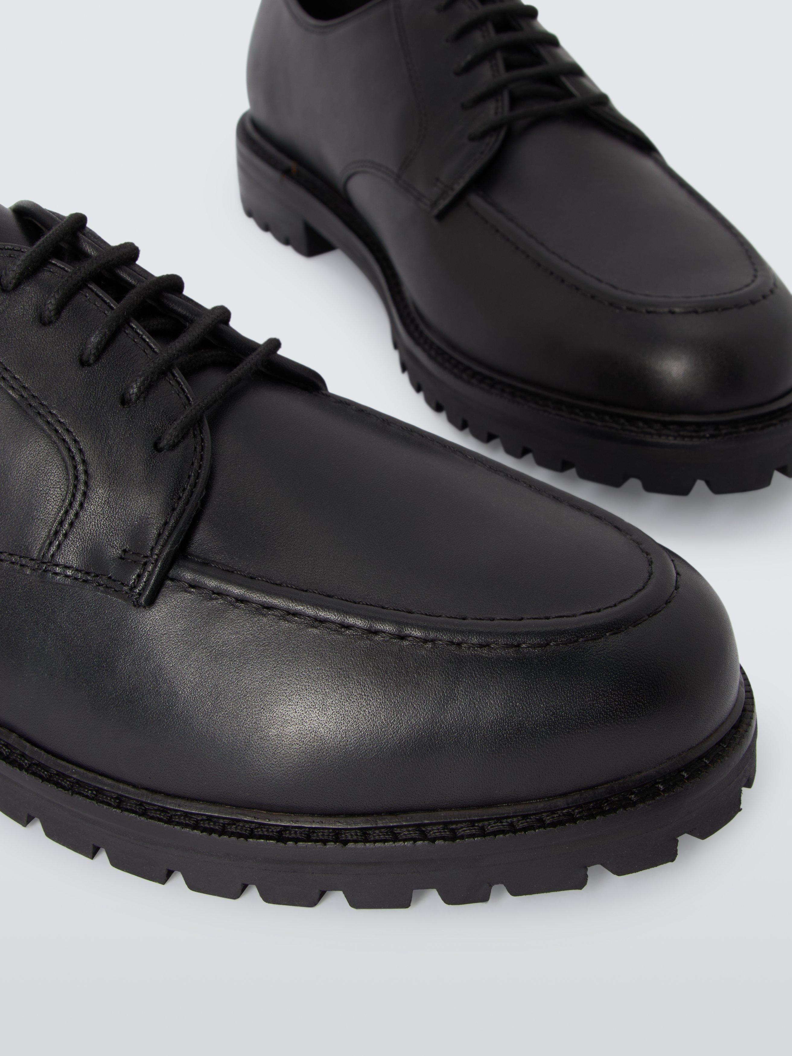 Product image 4 of 6, which shows John Lewis Broadwell Leather Derby Shoes, Black, 7